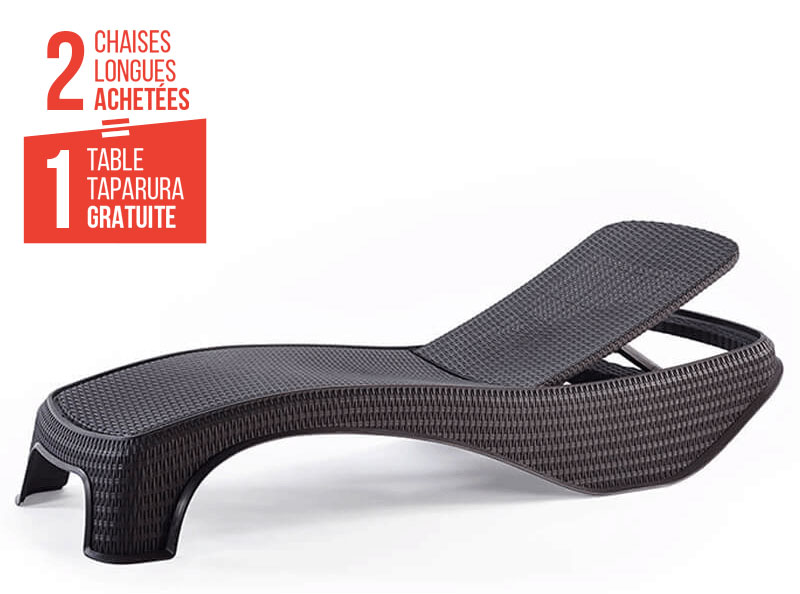 chaise longue résine tressé pour été 2025 en Tunisie