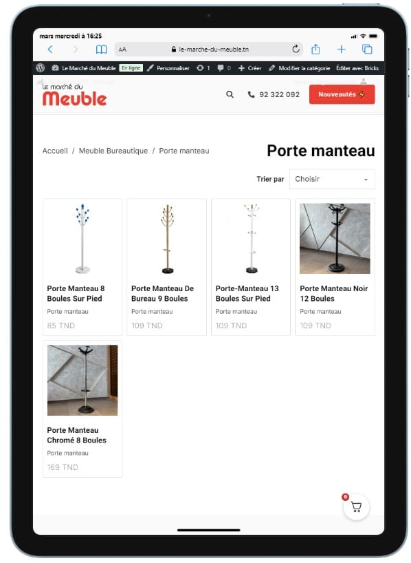 large gamme de portes manteaux sur pied en tunisie chez le marché du meuble