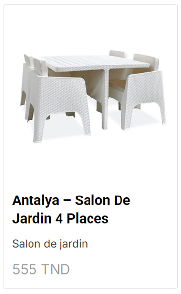 aménager une terrasse avec un salon de jardin 4 places dédié au repas